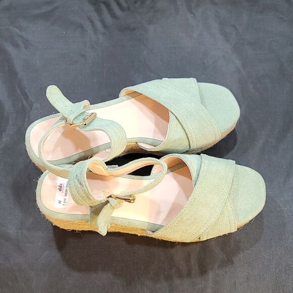 BRAND NEW NATURE BREEZE ESPADRILLE OPEN TOE WEDGE SANDAL - Picture 8 of 15